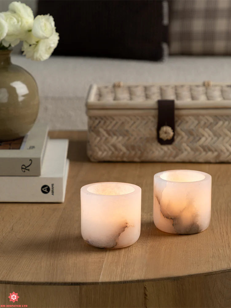 Alabaster Tea Light Holder